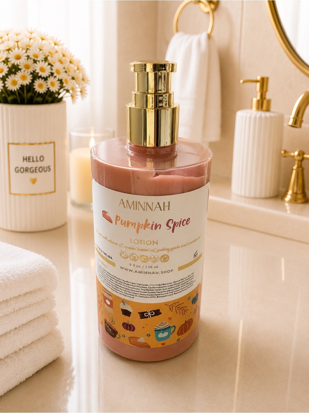 Aminnah Pumpkin Spice Lotion